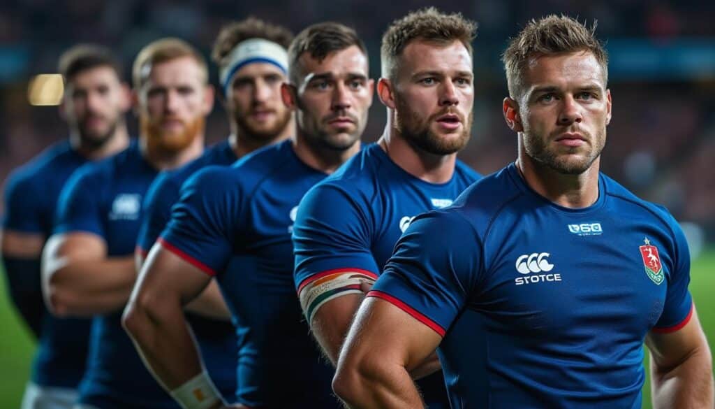 le xv de france analyse la mêlée adverse afin d'ajuster sa stratégie de poussée collective pour une meilleure efficacité sur le terrain.