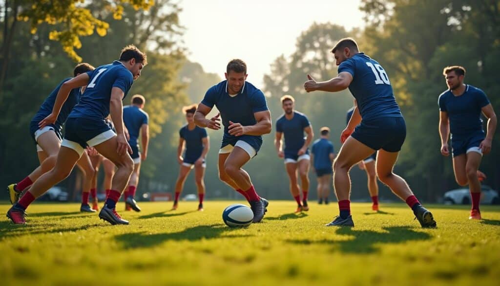 le xv de france renforce l'esprit de groupe et la cohésion lors de ses stages, favorisant l'unité et la performance de l'équipe.