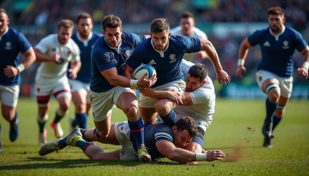 découvrez comment le xv de france adopte une stratégie de défense agressive pour récupérer rapidement le ballon et dominer ses adversaires sur le terrain.
