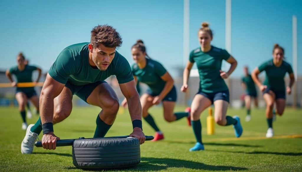 découvrez comment le rugby à vii intègre des épreuves de force spécifique pour optimiser l'entraînement et améliorer les performances des joueurs.