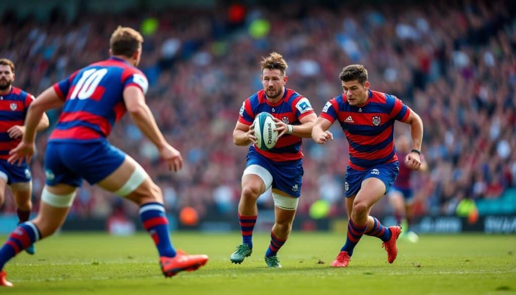 découvrez comment le rugby à vii favorise les relances à la main pour un jeu dynamique et rapide, mettant moins l'accent sur les coups de pied.