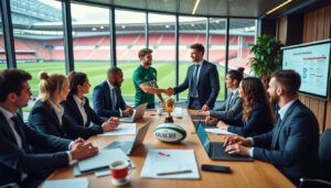 découvrez comment le top 14 s'associe aux écoles de commerce pour former les futurs leaders du management sportif et dynamiser le secteur du rugby.