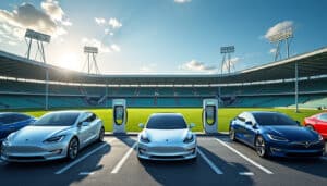 le top 14 équipe ses stades de bornes de recharge pour voitures électriques, facilitant les déplacements durables des fans et soutenant la transition écologique.
