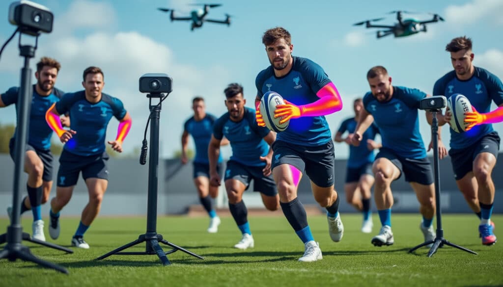 le xv de france intègre des caméras thermiques innovantes pour surveiller la condition musculaire de ses joueurs, optimisant ainsi la performance et la récupération.