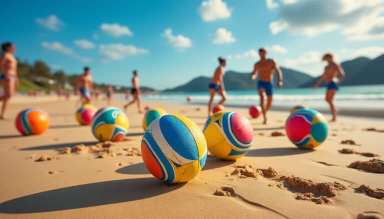 découvrez comment le rugby de plage utilise des ballons colorés pour assurer une meilleure visibilité sur le sable, rendant le jeu plus dynamique et attractif.